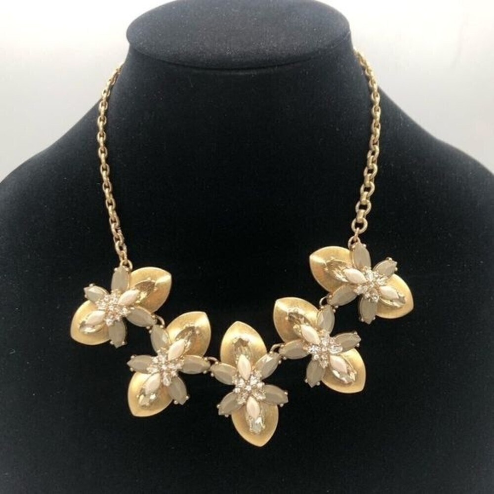 J.Crew Statement Necklace w: Crystal glass